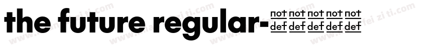 the future regular字体转换